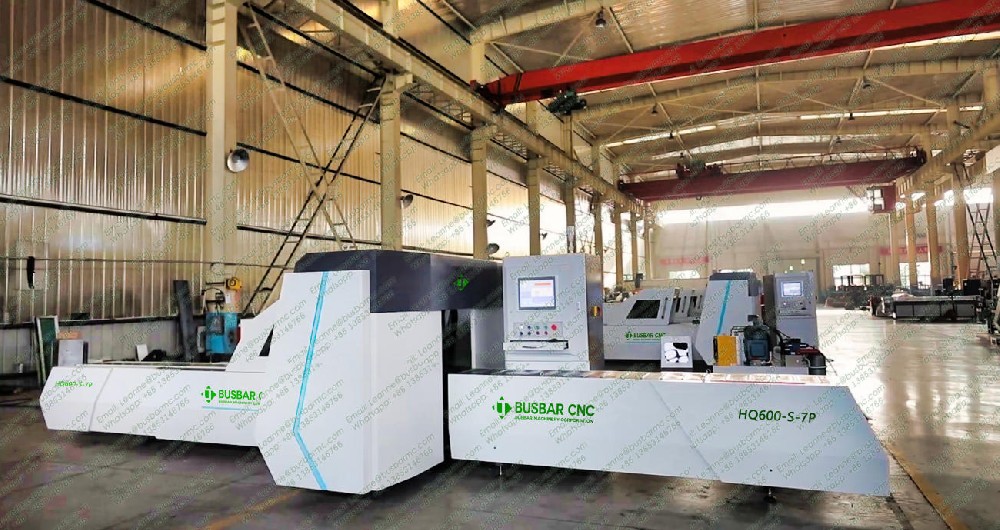 CNC stroj na děrování a stříhání měděných přípojnic HQ600-SP