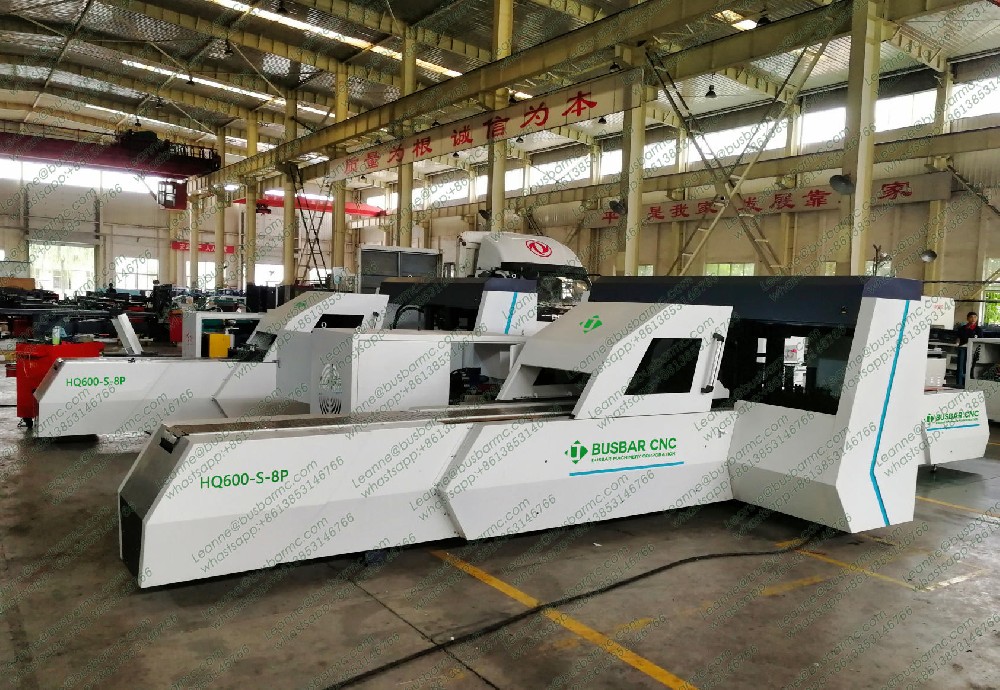 HQ600-S-8P CNC hydraulický vysekávací stroj na měděné přípojnice s 8 stanicemi